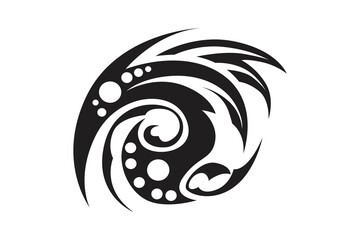 Black Tribal Tattoo With Transparent Background