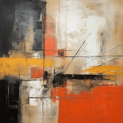 Beautiful abstract oil painting with sharp lines background with texture