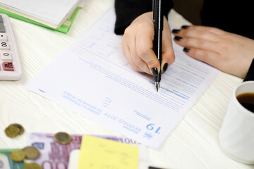 Accountant fill french tax form 2042 NR departure abroad or return to France in end of tax period....