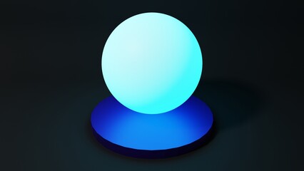 technology background, backdrop wallpaper. light emitting bright sphere 