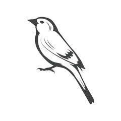 oriole Bird retro style stock vector Illustration