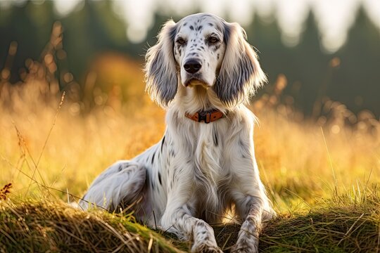 English Setter Dog - Portraits of AKC Approved Canine Breeds
