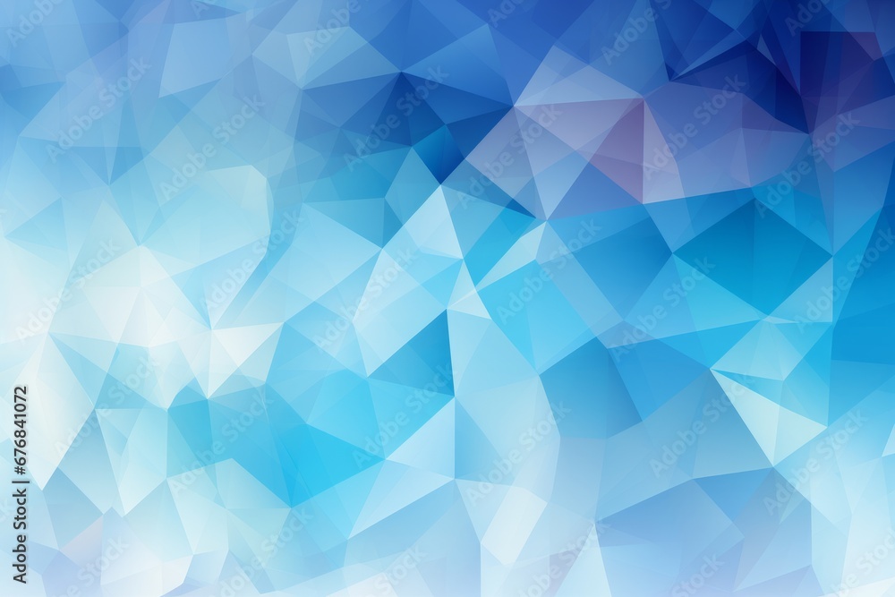 Aufkleber abstract geometric blue and light blue texture background with white triangular patterns