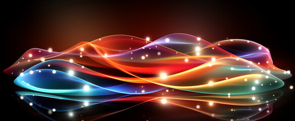 Abstract tech visual for wireless template_