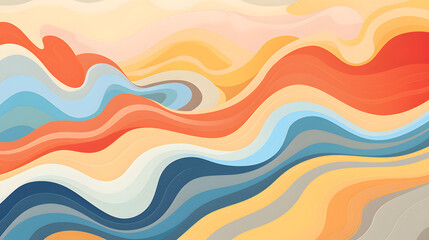 abstract background with waves 