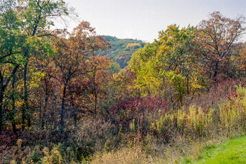 High View From Wisconsin Highway 23 Scenic Overlook In Southern Wisconsin Near Spring Green