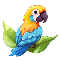 blue and yellow macaw