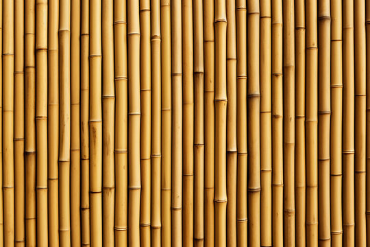 Bamboo wall background,close up of bamboo wall texture pattern.