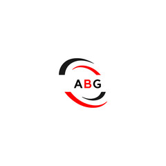 ABG logo. A B G design. White ABG letter. ABG, A B G letter logo design. Initial letter ABG linked circle uppercase monogram logo. A B G letter logo vector design. 