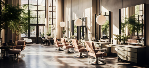 Hairdresser salon interior design