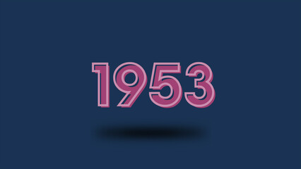 3d rendering flip board year 1953