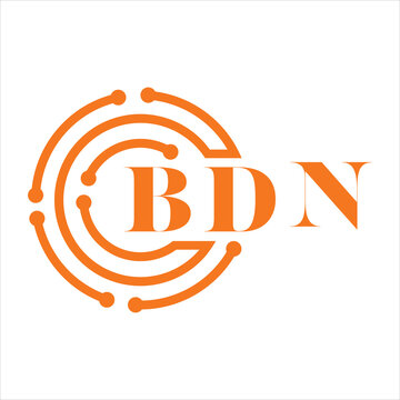 BDN letter design. BDN letter technology logo design on white background. BDN Monogram logo design for entrepreneur and business.