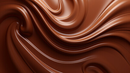 Naklejka premium Chocolate swirl background. Savoury background.