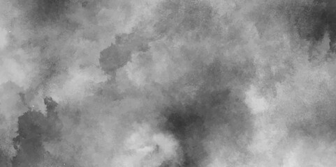 Abstract grunge white or grey watercolor painting background, black and whiter background with puffy smoke, white background illustration.