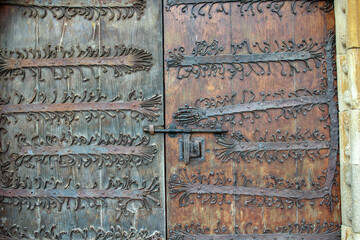 door church in Meira, Spain