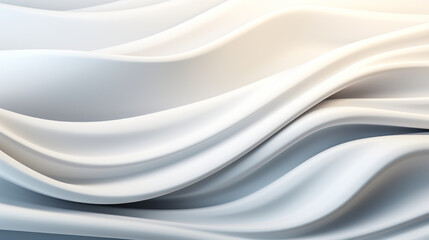 Serene White Background in 3D with Gentle Lighting Effects