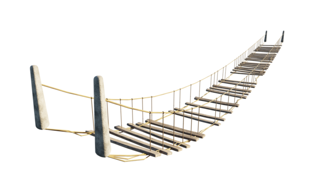 ladder on transparent background