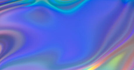 Abstract colourful background, iridescent colour, reflection blur