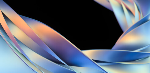 Abstract curve spiral wave background