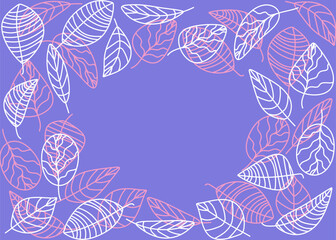 Fototapeta premium Autumn background from leaves and pumpkins.