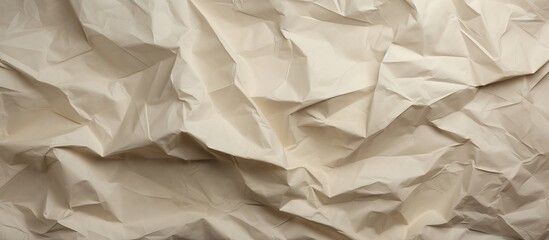 Old vintage brown crumpled paper textured background. AI generated image