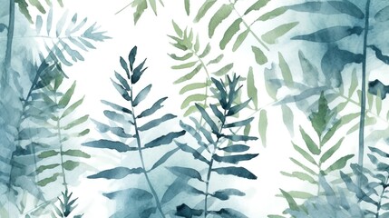 watercolor flowers backgrounds. illustrations in the style of handmade watercolors on a white background, generative artificial intelligence - obrazy, fototapety, plakaty