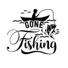 Inspirational Fishing Quotes Design Perfect For Use Print Backround