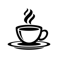 Coffee cup icon. Cup of hot drink, mug of coffee, tea etc. Coffee cup with steam vector icon.