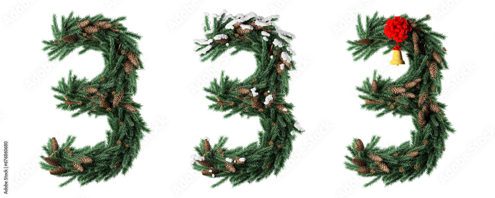 Fototapete Christmas number three 
