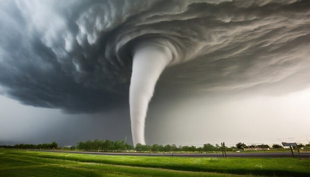 A large tornado, tornado alley