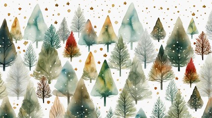 Weihnachtsbäume, Tannen als winterlicher Hintergrund.