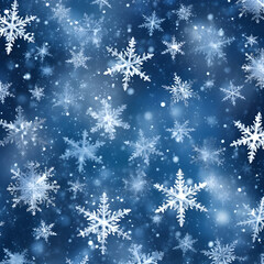 Fototapeta na wymiar A Christmas pattern featuring simple and elegant snowflake 