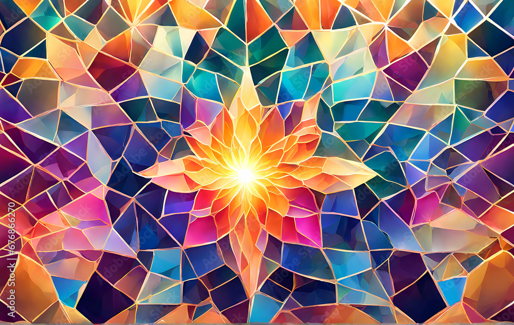 Poster abstract background with colorful shades and glowing shiny texture.