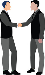 two businessmen shaking hands