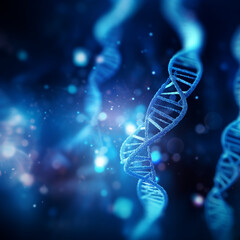 genetic modification DNA symbol, futuristic style, Abstract research oragnic background