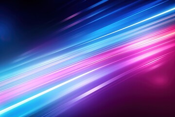 Abstract background with glowing lines in blue and pink colors.