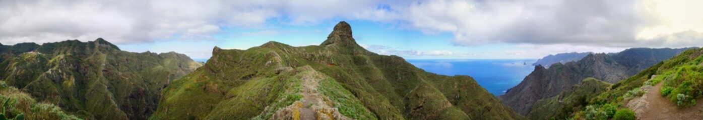 Fototapeta na wymiar Roque de Taborno panoramic view, Tenerife, Canaries, Spain