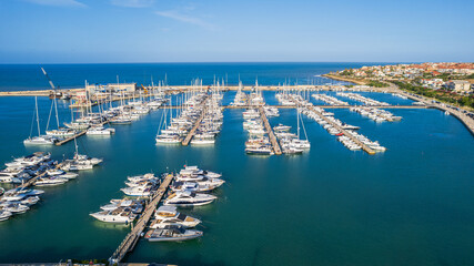Aerial View of Marina di Ragusa, Sicily, Italy, Europe