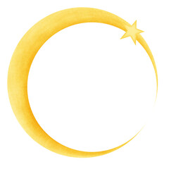 yellow moon and star © ARTORA STUDIO