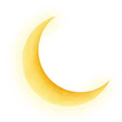 crescent moon and stars