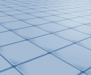 Rendering reflective surface or floor made of square tiles in violet