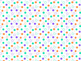 colorful orange and green circle background pattern