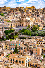 Architecture of Modica in Val di Noto, southern Sicily, Italy - obrazy, fototapety, plakaty