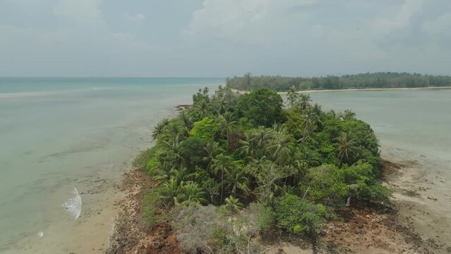 Drone videography of Ko Kradat island which is a small island of Trat province, Thailand
