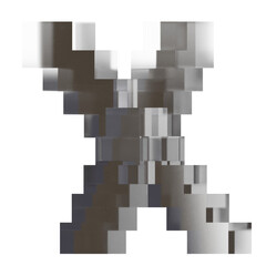 3d glass abstract shape