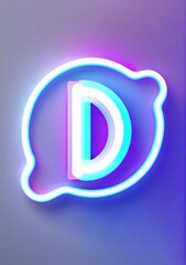Obraz premium Neon Light Refresh Icon Isolated On A White Background