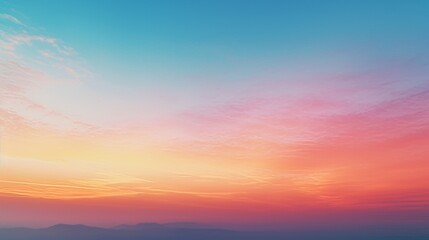 Obraz premium A magical gradient of colors in a calm sunset