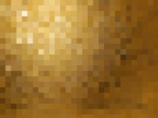 Golden mosaic pattern backdrop, shiny yellow, golden backdrop.