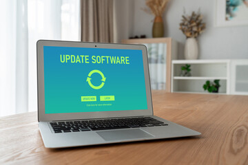 Software update on computer for modish version of device software upgrade