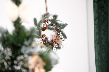 christmas decoration on a tree - 676882429